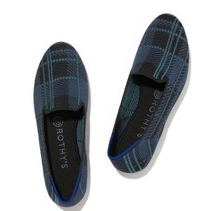 BNIB Rothys Navy Plaid Loafer 8.5 NWT Black Friday